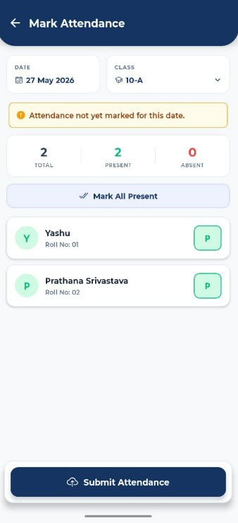 Mobile App Attendance
