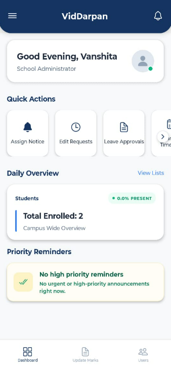 Mobile App Dashboard